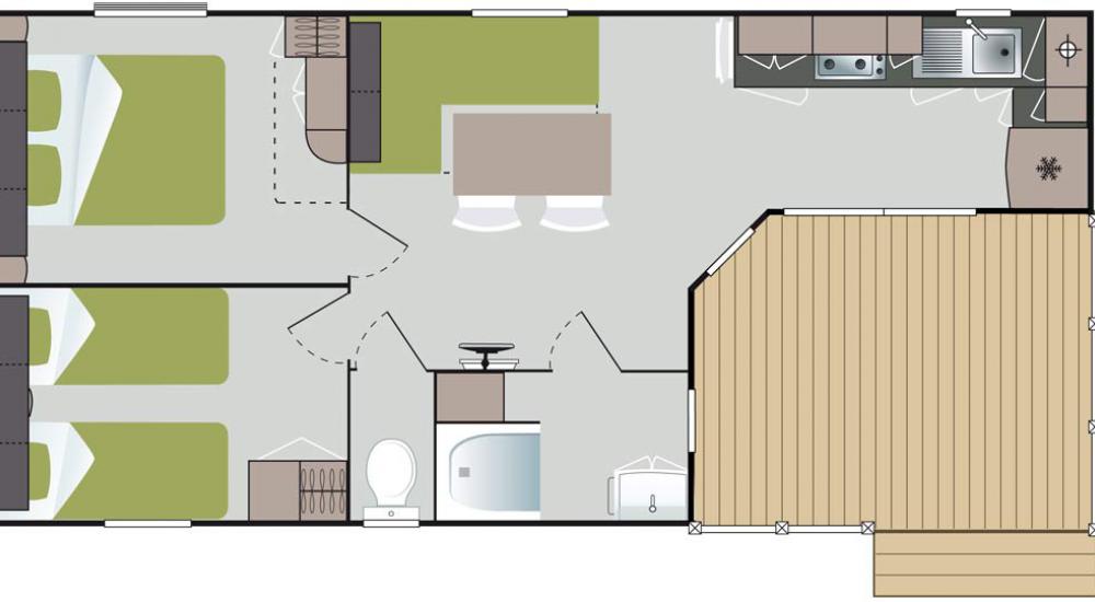 Plan Mobil-home Confort Luxe