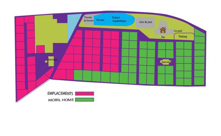 Camping map La Bergerie